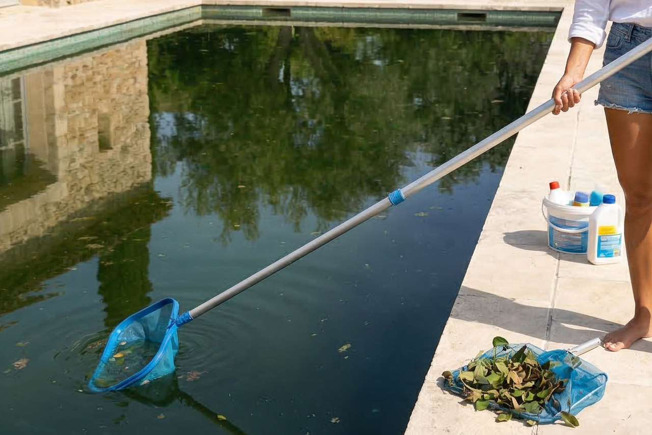 Guide piscine eau verte